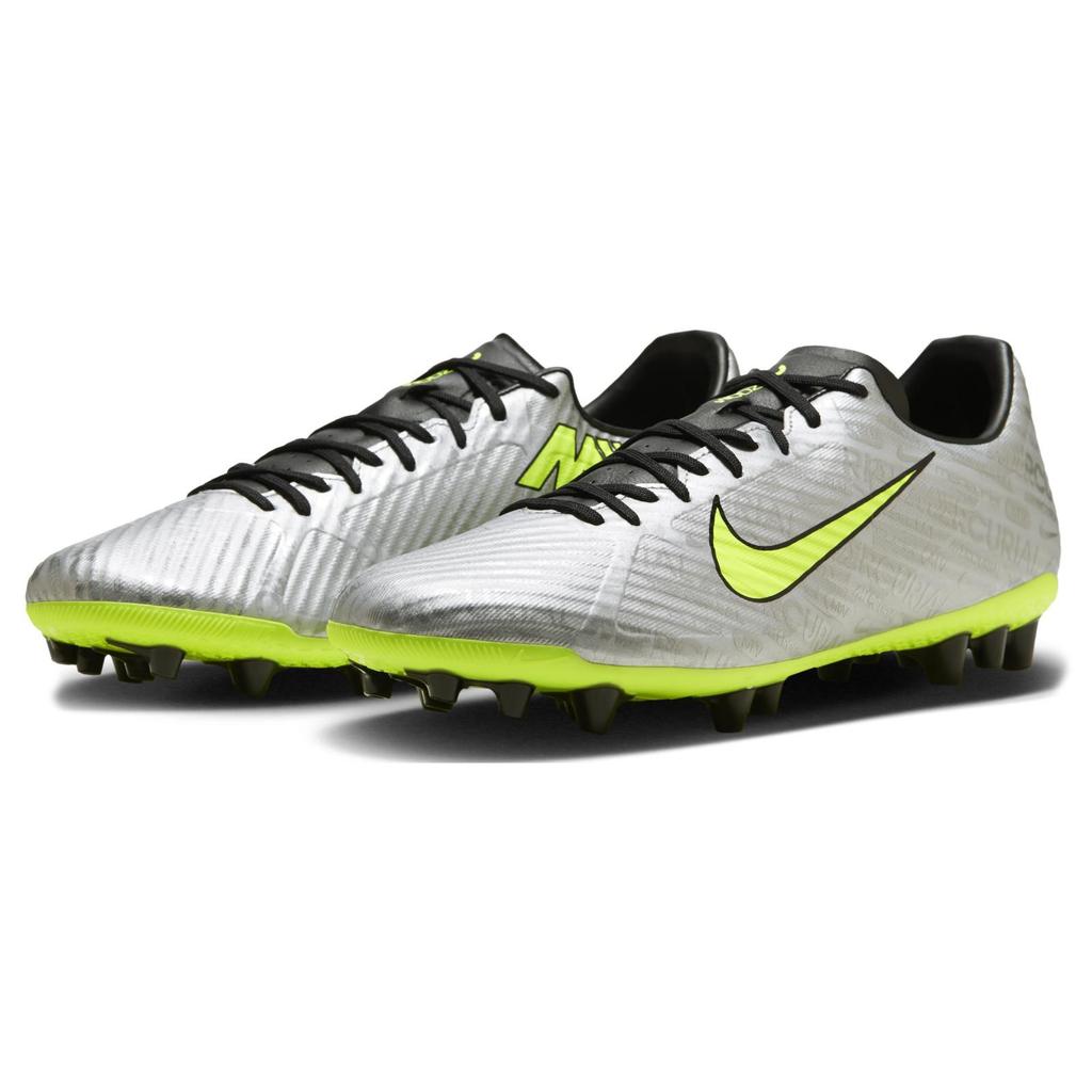 Nike Air Zoom Vapor 15 Academy Low Top AG Soccer Shoes Unisex Soccer Shoes Silver FB8401-060