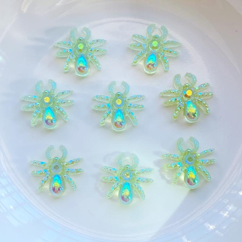 

50pcs New Cute Resin Mini Little Spider Flat back Cabochon Scrapbook Kawaii DIY Embellishments Accessories