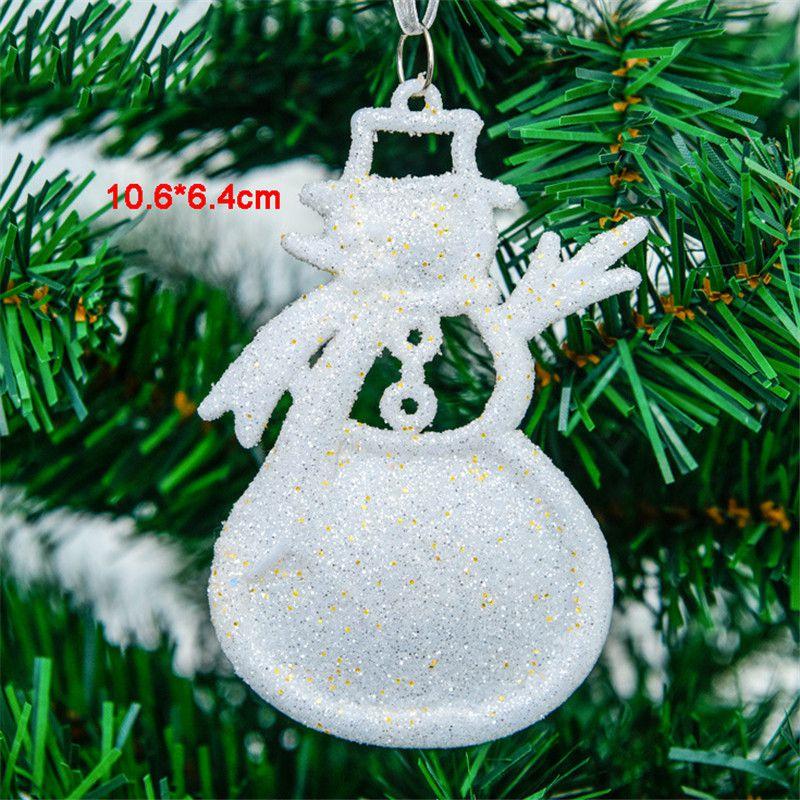 Elegant Christmas Tree Pendant Set With Shimmering Reindeer And Snowflake Baubles