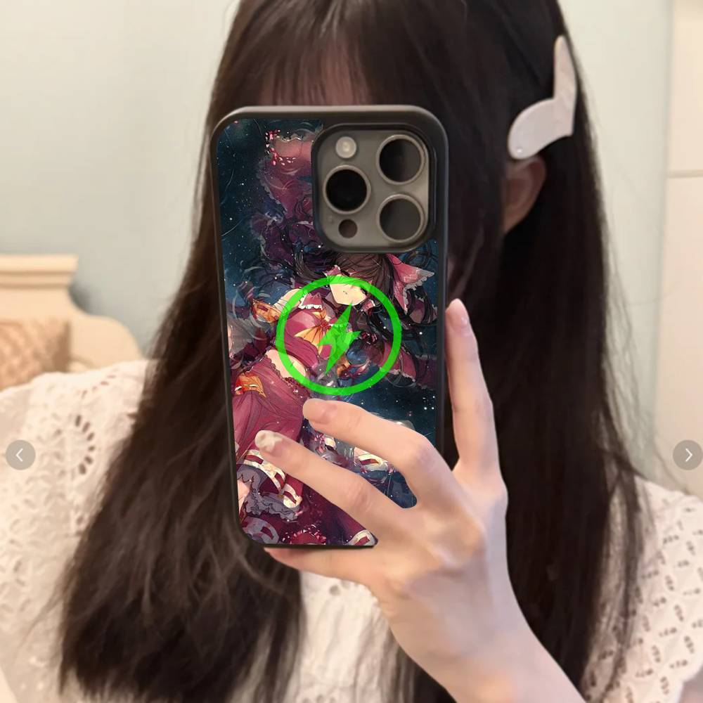 Classic Game Touhou Project Magnetic Matte Phone Case For IPhone 16 17 15 14 13 12 11 For Magsafe Wireless Charge Cover