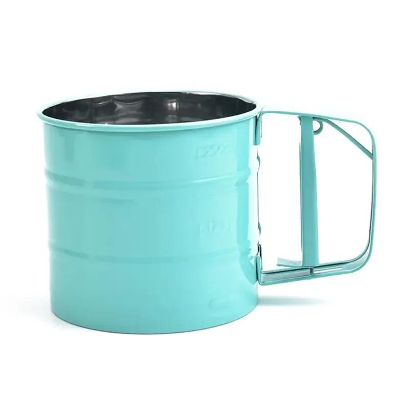 Stainless Steel Mesh Sieve Colander Crank Sifter 1 Pcs Powder Flour Baking Tool Icing Sugar Kitchen Tools Cocina Knife