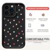 Colorful Heart Diamond Sand Staircase Sky Eye Black Groove Case for iPhone 15/16/17