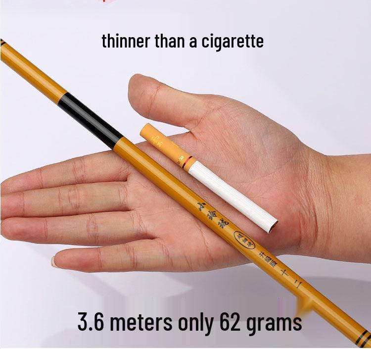 Exquisite Ultralight Carbon Crucian Carp Fishing Rod - Ultra-Fine Action, Long Section Hand Rod Set