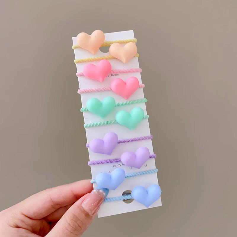 10-30PCS/Set, Cute Cartoon Animals, Hair Bands, Girls, Elastic Rubber Band, Headwear, Hair Accessories