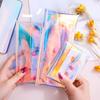 Laser Transparent Kosmetiktasche Damen DIY Klar Make-up Stifte Aufbewahrung Organizer Reise Toilettenartikel Waschtasche Hülle Niedliche Geldbörsen Tasche