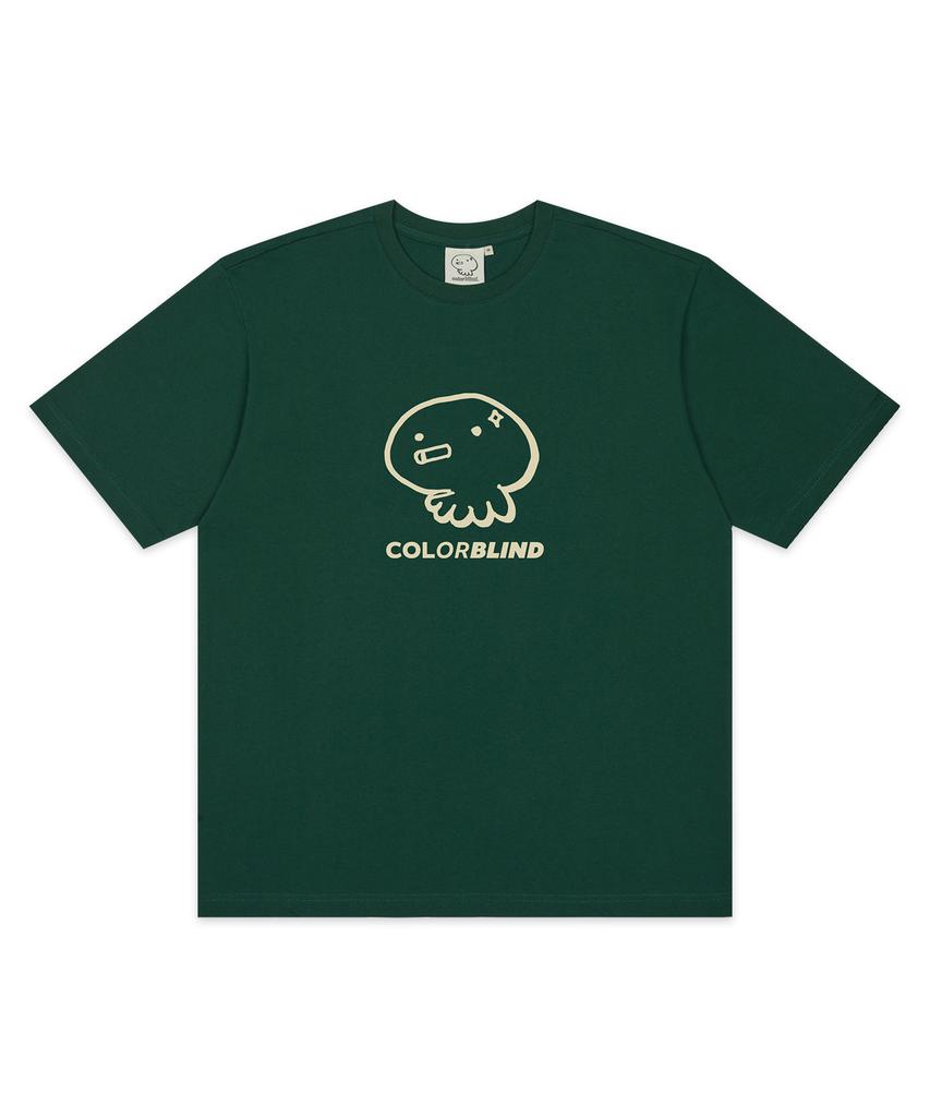 COLORBLIND Bigger Short Sleeve T-Shirt Green