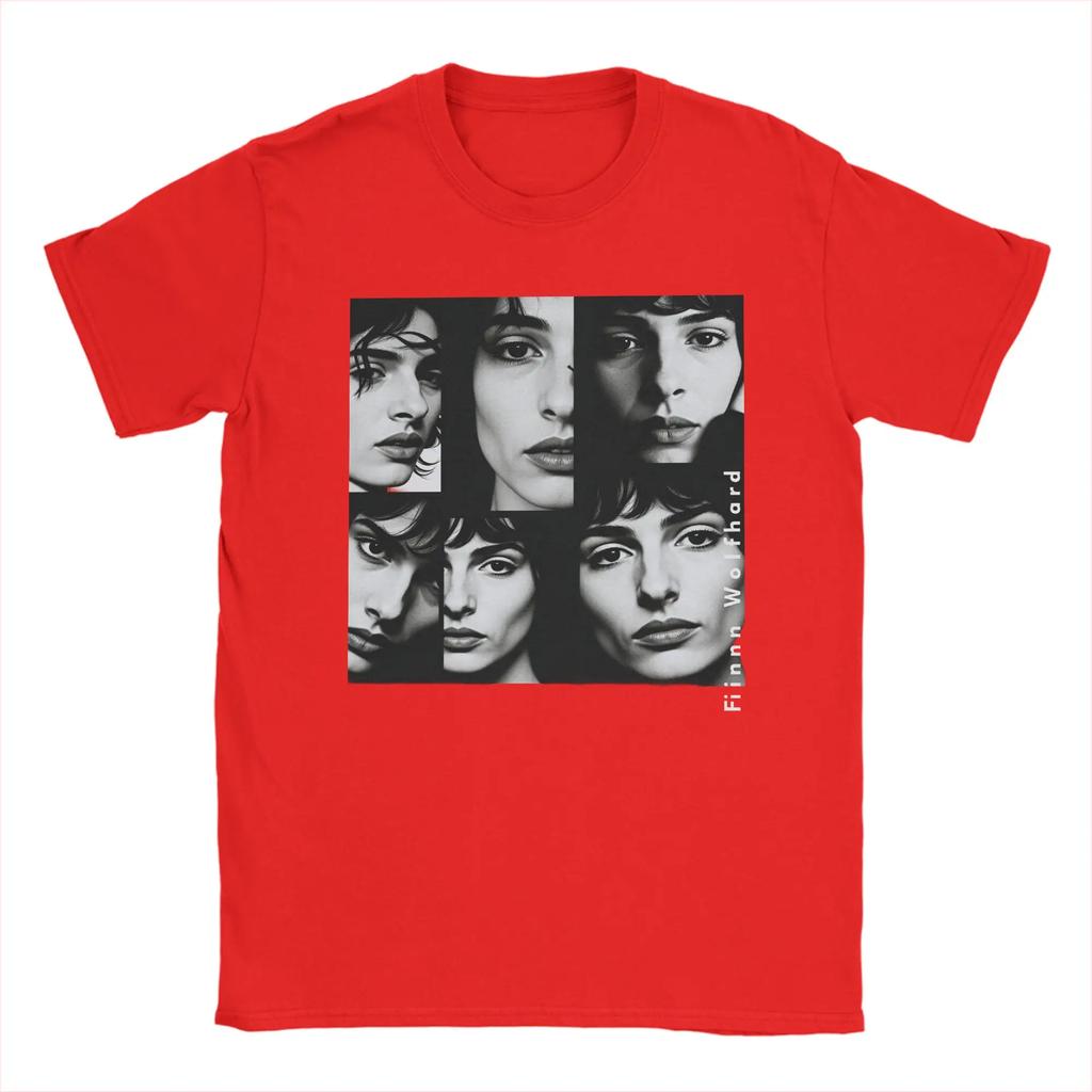 Actor Finn Wolfhard Men T Shirt Fashion Tee Shirt Short Sleeve Crew Neck T-Shirt Cotton Summer Tops