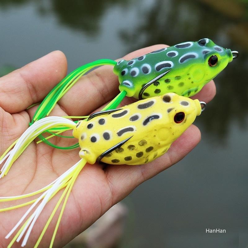 Artificial Bass Fishing Lures Frog Crankbait Bass Soft Swimbait Lures Wit Fishing Hooks Fishing Bait