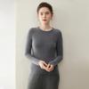 Pure Cashmere Women's Round Neck Sweater - 2026 Autumn/Winter, Versatile Slimming Style, Solid Color Warm Base Layer.