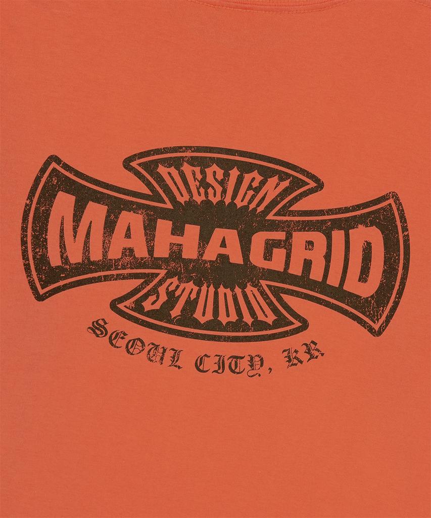 MAHAGRID Cross Logo Thermal Ls Tee Orange(Mg2Ffmt571A)