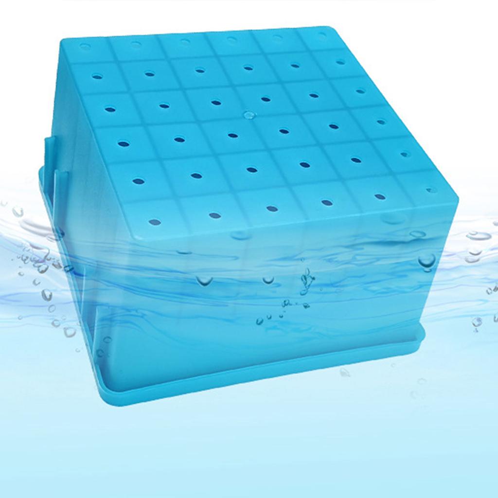 36 Grid Fishing Box Lined Box Webfoot Lures Storage Case Lures Baits Organizer Box Minnow Squid Jig Hard Baits Container