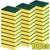 50/2Pcs Kitchen Dishwashing Soft Sponge Absorbent Clean Rub Pot Rust Scouring Pad Removing Kits Household Cleaning Brush Sponge