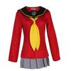 Anime Womens Cosplay Amagi Yukiko Costume Party Kujikawa Rise School Uniform Full Set Sailor Maid Dress JK Christmas Suit