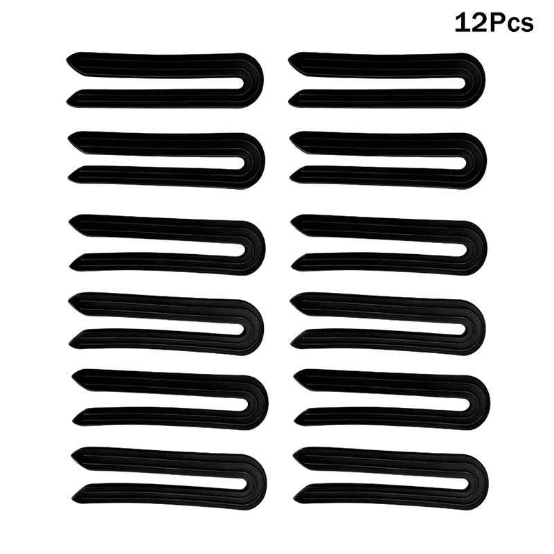 6/12Pcs U-shaped Insulation Clip High Temperature Salon Hair Perming Barber Perm Hair Pad Curly Accessory Styling Tools