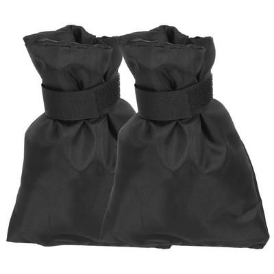 2 Pièces Noir Hiver Extérieur Protection Robinet Anti Gel Couvercle Valve Robinet Eau Accessoire 15x21cm