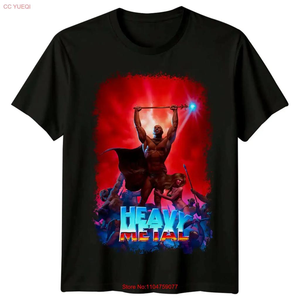 Heavy Metal 1981 Movie Poster Inspired T Shirt Retro vintage Washed graphic designer clothes Stretched Casual homme Slightly