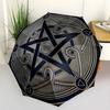 Skull Bone Symbol Compact Travel Automatic Umbrella Retractable Design with 8-Rib Durability Lightweight All-Season Travel Fashionable