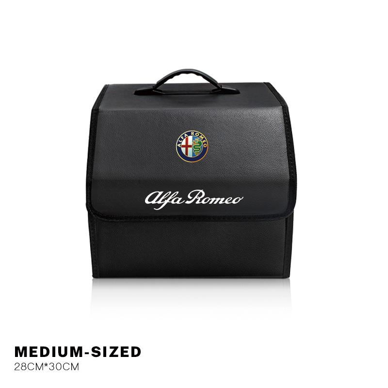 Pro Alfa Romeo 2026 Horká nálepka Úložná taška do auta Organizér Skládací box do kufru vozidla Pro Alfa Romeo Giulia Stelvio Giulietta 156