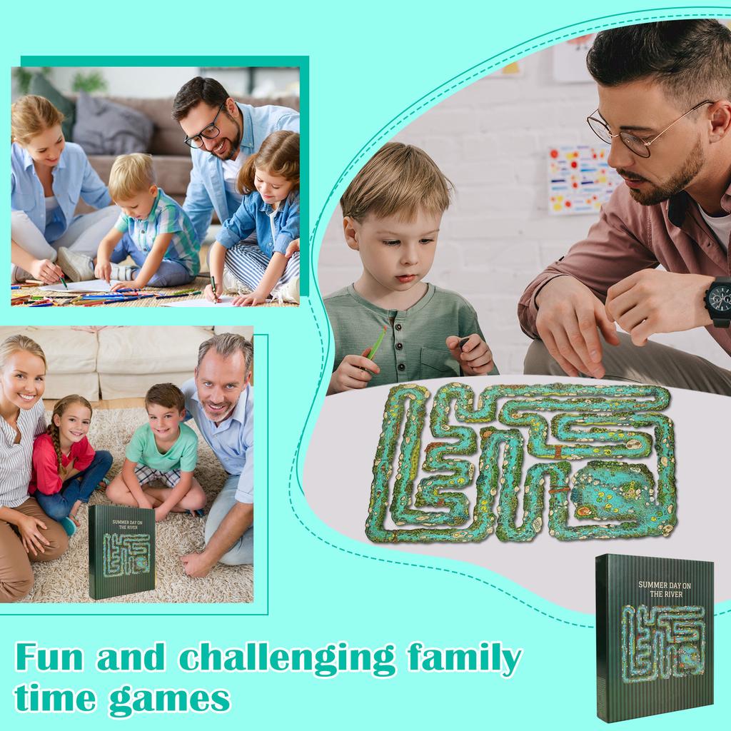 Edge Puzzles, Unique River - Themed Puzzles, Fun, Challenging Family Time Games