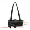 Trendy Cool Bowknot Tubular Cylindrical Pu Shoulder Bags Girly Handbag Armpit Bag Women  Design Sense Commuter Bags Gifts