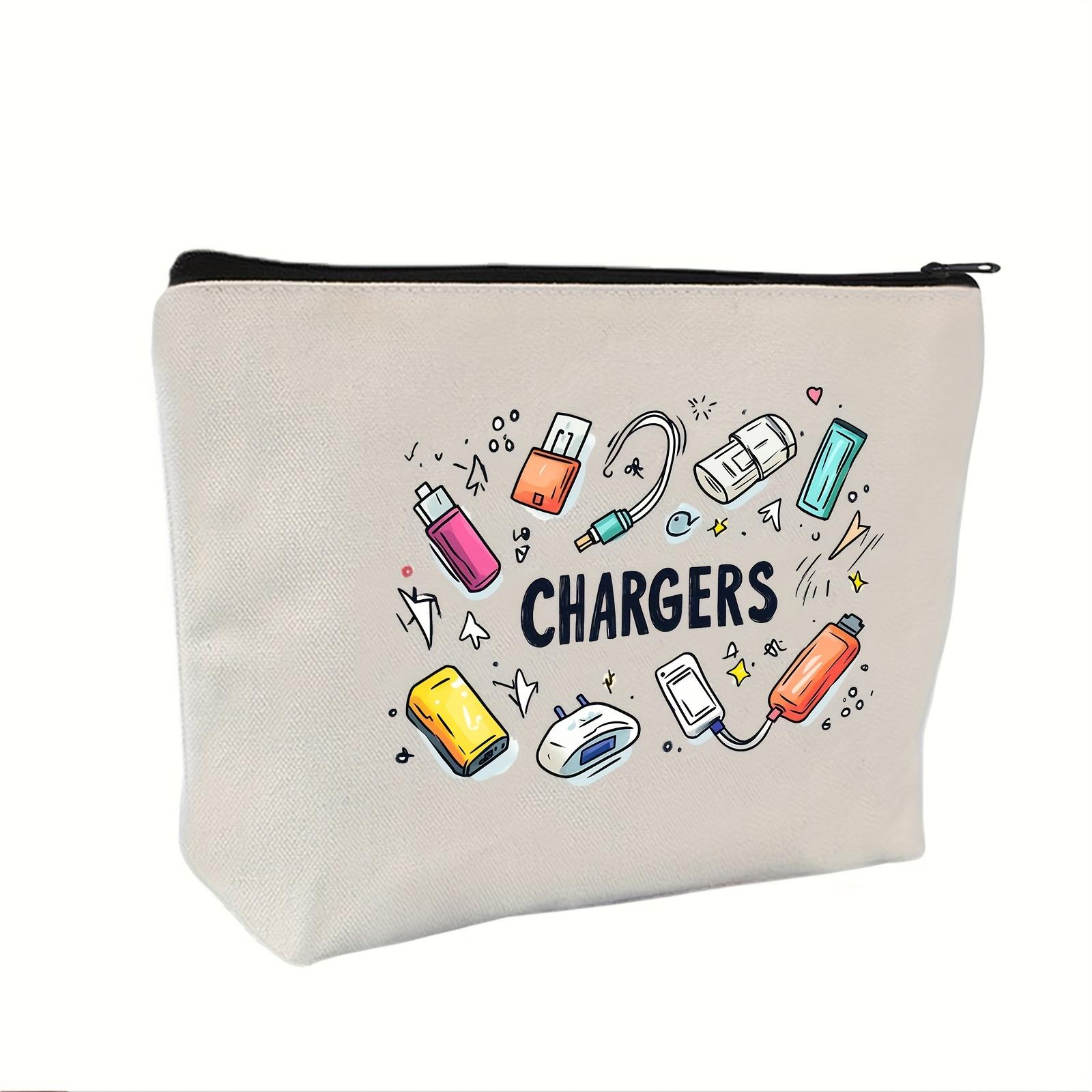 

Органайзер-чехол для зарядных устройств, Игривый дизайн зарядного устройства, Застежка-молния черного цвета, Идеально подходит для путешествий, Хранение кабелей и USB, Унисекс, Аксессуар для взрослых