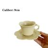 Cream Yellow Flower Ceramic Plate  Coffee Cup  Breakfast  Dessert  Afternoon Tableware  tea cup