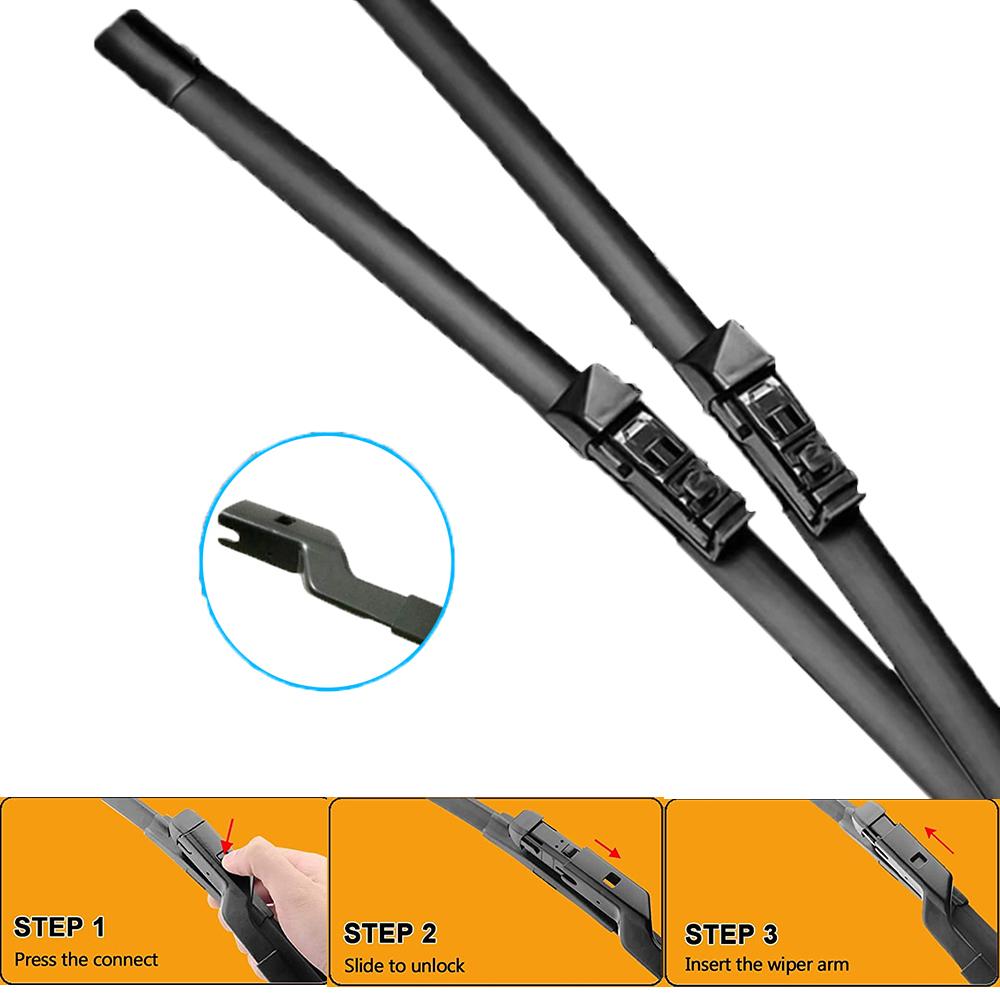 For TOYOTA MIRAI JPD1 2014-2023 Double Rubble Car Wiper Accessories Auto Parts Cleaning Windshield Windscreen Frameless