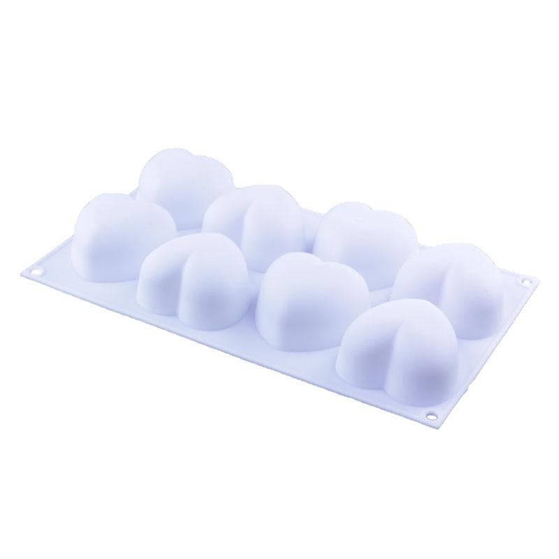 Silikonform, 1 Stück, herzförmige Backform, 3D-Schokoladenherstellung, Formen, Desserts, Kuchenform, handgefertigt