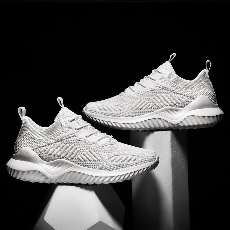 Sneakers men's autumn new breathable fly-woven casual running trendy shoes summer versatile little white shoes mesh dad shoes