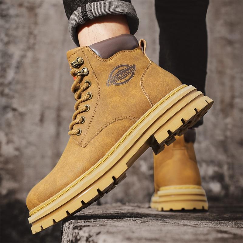 Autumn Winter Men Boots Waterproof Outdoor Ankle Boots For Men Tooling Boots