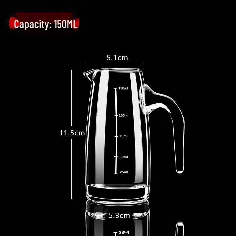 Commercial Thickened Glass Baijiu Dispenser Set, 150ml