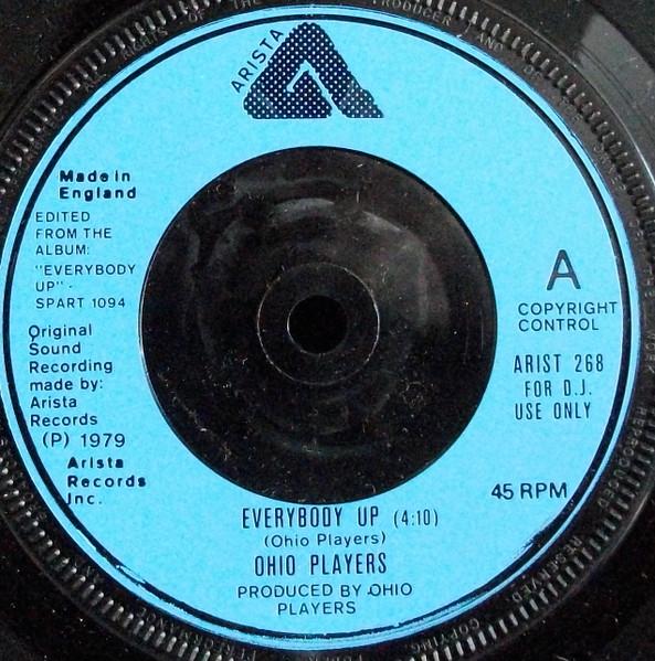 

7inch Record OHIO PLAYERS - Everybody Up ARIST268 Arista 1979 UK Soul/Funk Used