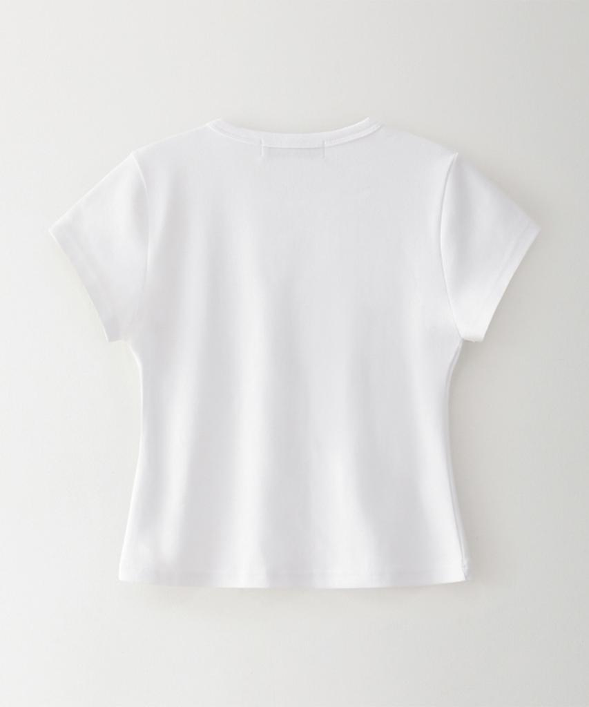 Beullusseonpeullawo I Love Cat Crop Top [White]