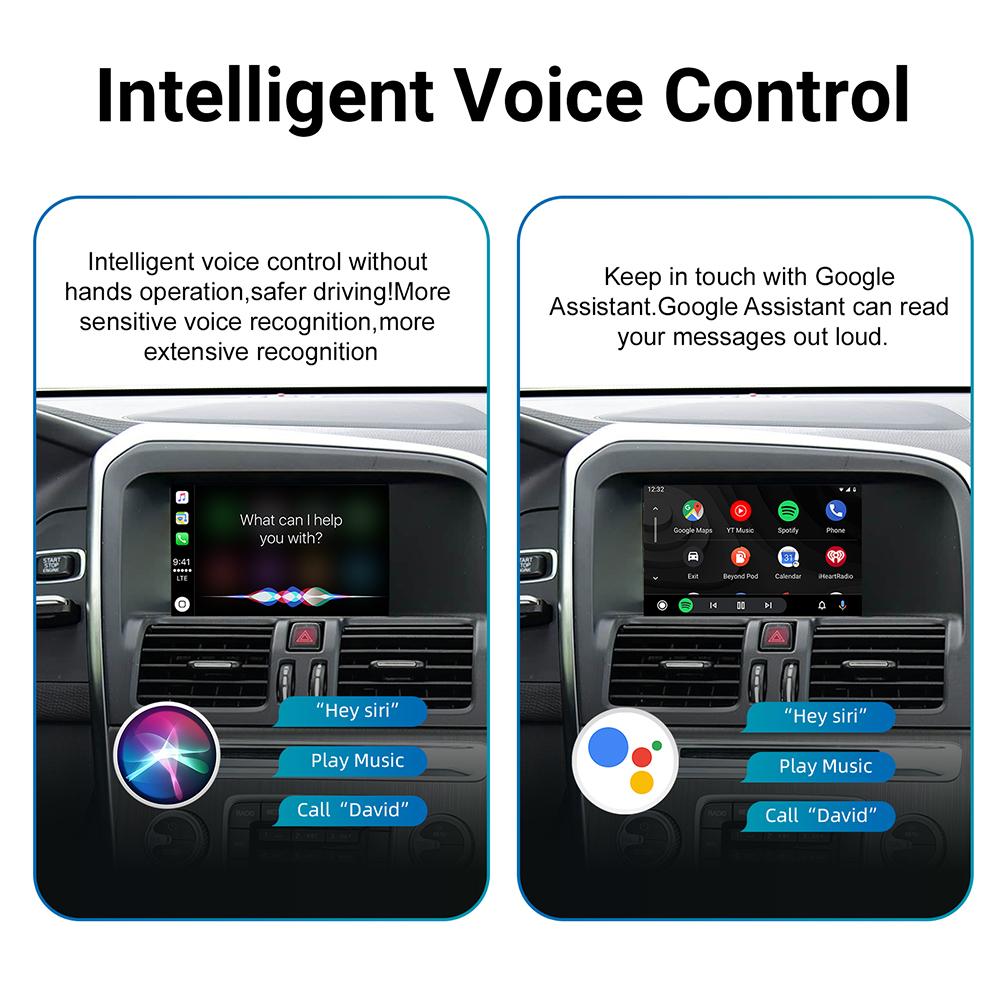 New Wireless Carplay Android Auto Module For Volvo V40 V60 S60 XC60 V70 XC70 S80 Screen Upgrade Decoder Box