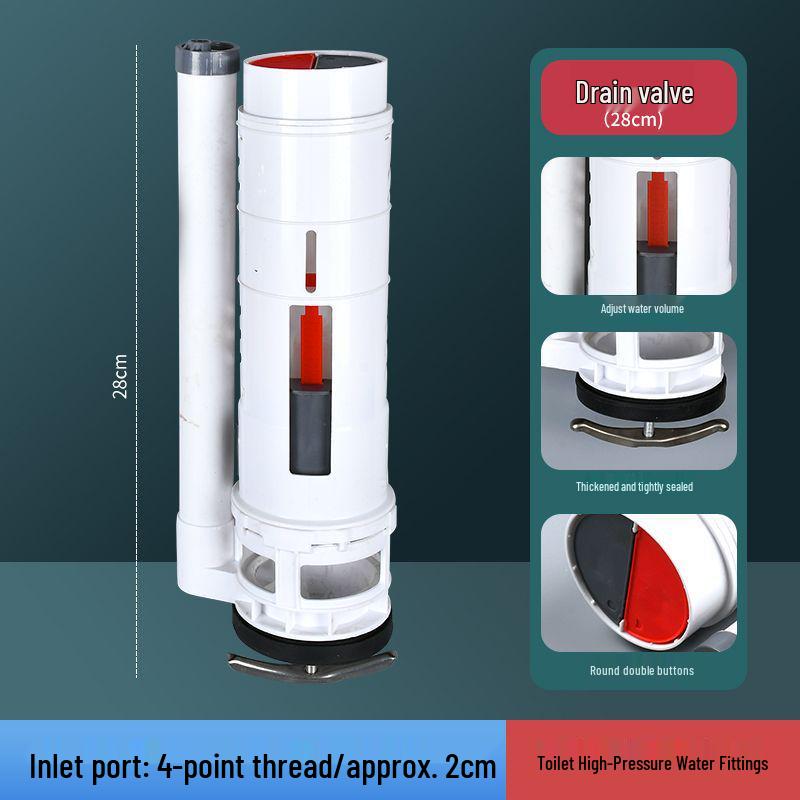 Adjustable High-Pressure Toilet Tank Water Fitting Set