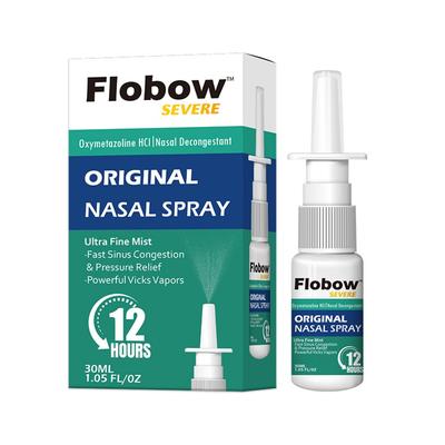 Spray anti-rhinite Flobow pour soulager les démangeaisons nasales, l'écoulement nasal, les éternuements et la congestion nasale due au rhume. Soulagement de la rhinite chronique A-19, 1 pièce, 30 ml