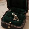 Cercei Piercing din Aliaj, Cercei Stud cu Design 3D Tyrannosaurus Rex, Cercei Retro cu Dinosaur Patinat pentru Bijuterii Stil Stradal Cadou