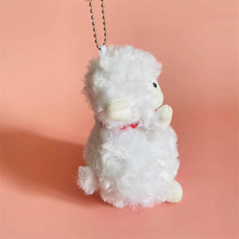 2024 Trendy Japanese Style Cute Doll Plush Keychain - Little Lamb Design
