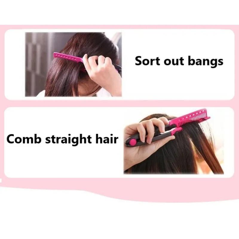 2Pcs Afro Hairdressing Comb Professional Brushes For Hair Extension Wig Grooming Tool