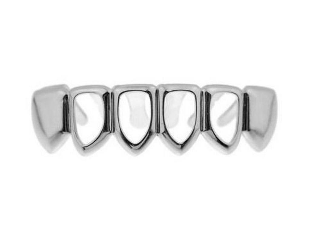Gold-Plated Hip Hop Grillz - Twill Style