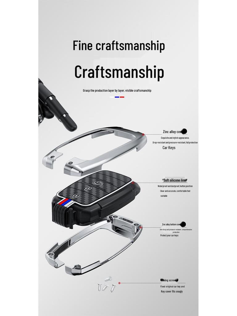 Key Fob Shell for 2020 Landwind Rongyao, X7, X5plus, and Glory Models