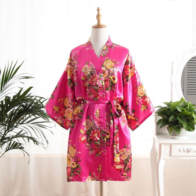 

11 цветов шелковые халаты женские кимоно халат японский стиль пижама ночная рубашка пижамные платья