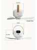 USB Rechargeable Ceiling Fan with Night Light & Remote Control for Dorms and Small Spaces