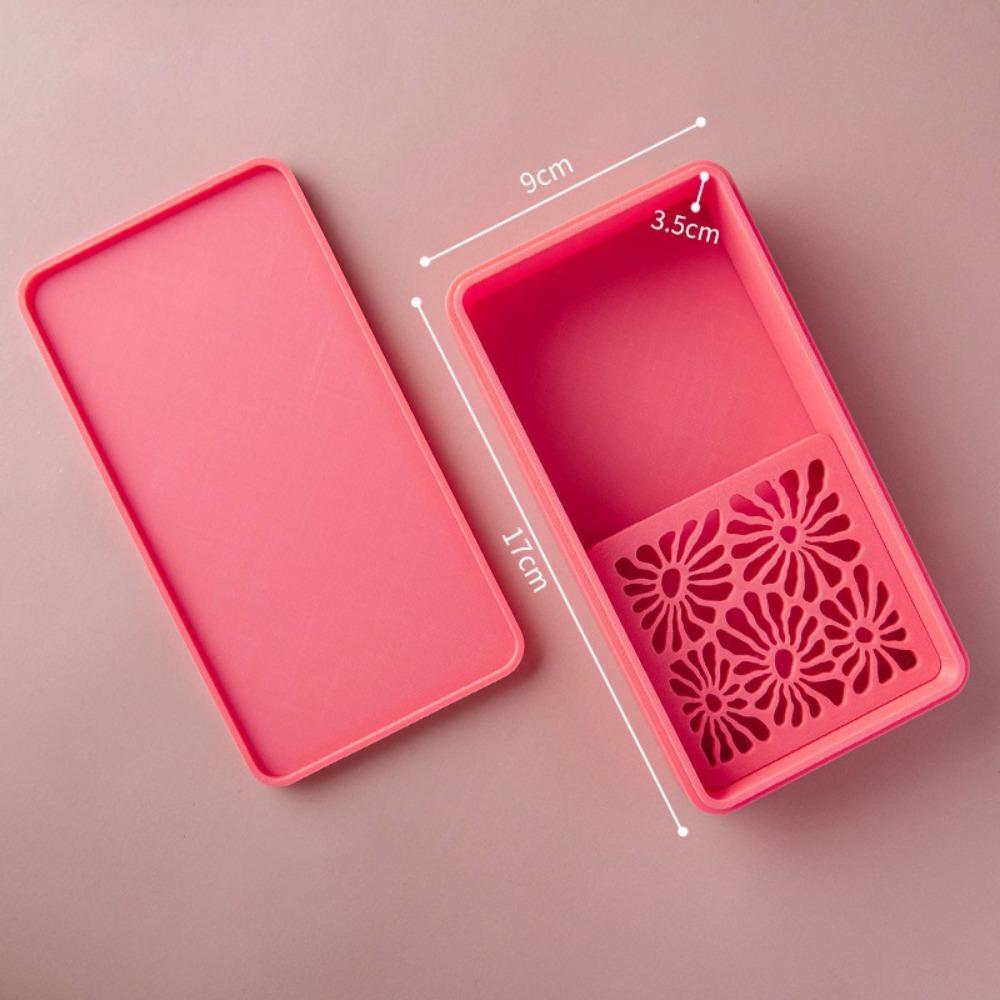 

Handmade Cornstarch Container Durable Jewelry Making Corn Starch Powder Storage Box DIY Tool Box Precise Polymer Clay Cutters червоний