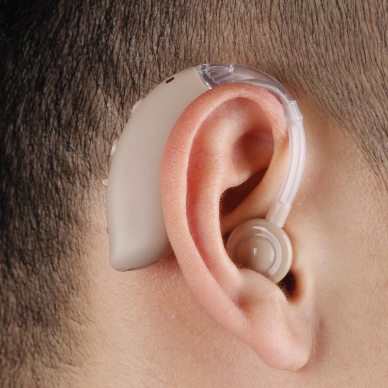 G Cross-Border 25 Wireless Behind-the-Ear Hearing Aid: USB-Adjustable, Noise-Reducing, Long Battery Life, Ideal for Elderly with Hearing Loss.
