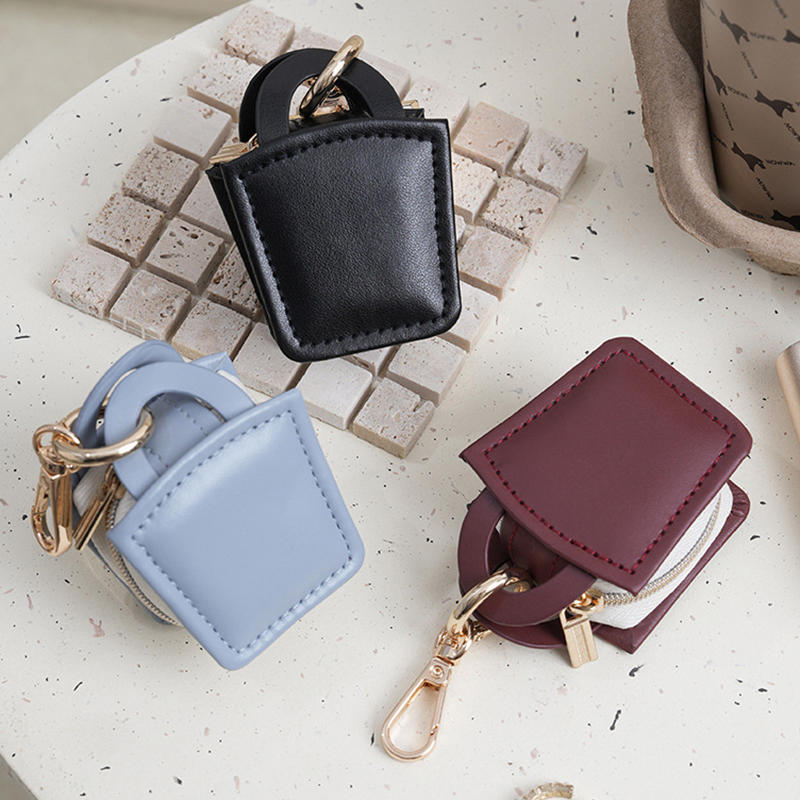 Portable Mini PU Jewelry Box Minimalist Gifts Jewelry Storage Case Keychain Travel Bag Pendant Bag Accessories