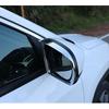 For Jeep Compass 2017 2018     Eyebrow Rear View Side Glass Mirror Trim Frame Rain Shield Sun Visor Shade ABS