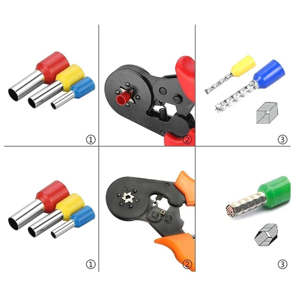 Wire Block Cord End Connector Crimp Terminals Insulated Terminator VE Tubular Tube Terminal