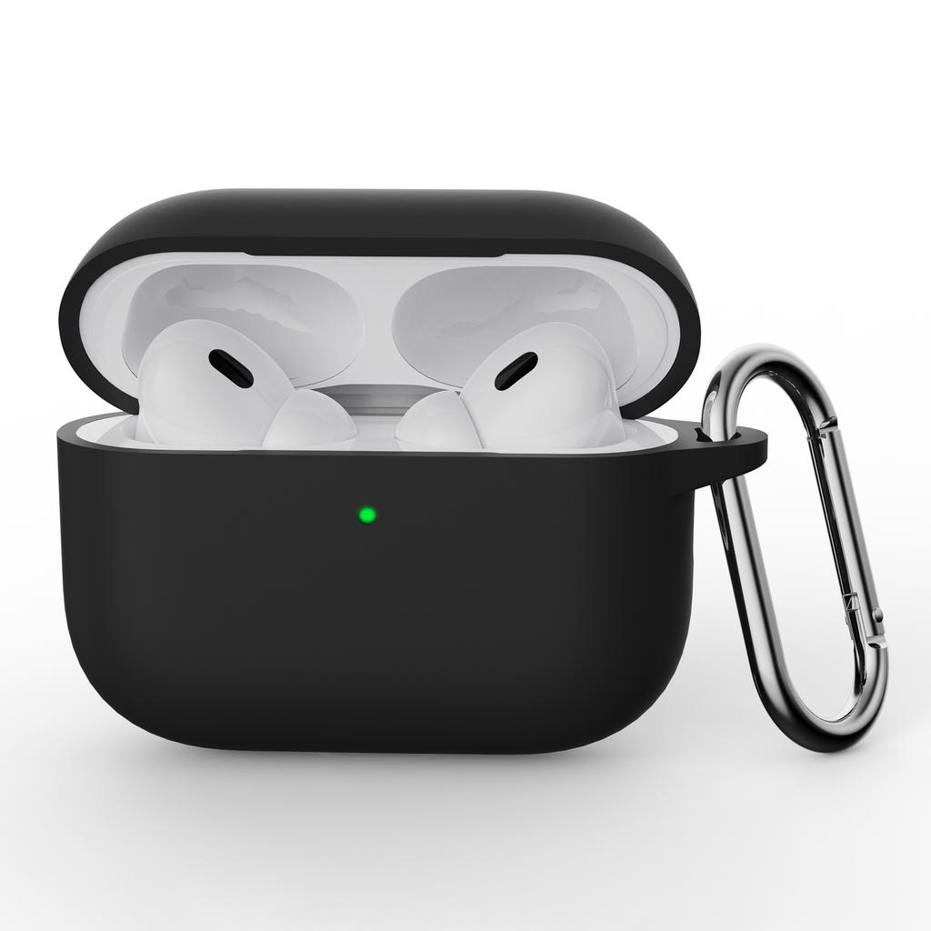 For AirPods Pro 3 Silicone Case Earphone Protective Cover with Carabiner