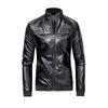 New Stand Collar Youth Motorcycle Men's Pu Leather Jacket Casual Men's Leather Jacket Jacket for Men